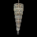 Люстра многоярусная каскадная с хрустальными подвесками Roul Crystal Light варинант исполнения - 4 | Loft Concept в Екатеринбурге