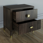 Тумба прикроватная с двумя ящиками Elsa Dreams Walnut варинант исполнения - 2 | Loft Concept в Екатеринбурге