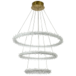 Многоярусная кольцевая люстра с хрустальным декором Gilbertine Crystals Ring Chandelier варинант исполнения - 2 | Loft Concept в Екатеринбурге