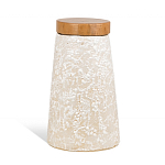 Керамический столик с деревянной столешницей "Пешка" варинант исполнения - 6 | Loft Concept в Екатеринбурге