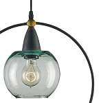 Подвесной светильник с прозрачным плафоном в тонком металлическом кругу Hanging Cascade Balls варинант исполнения - 1 | Loft Concept в Екатеринбурге