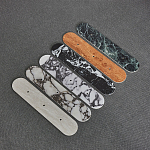 Бра с каменным основанием и 3-мя плафоном из стекла Shaw Marble Lighting варинант исполнения - 1 | Loft Concept в Екатеринбурге