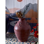 Ваза бордовая с 4-мя фактурными ручками Vase Burgundy Glaze варинант исполнения - 3 | Loft Concept в Екатеринбурге