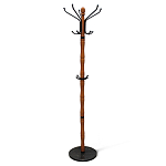 Вешалка напольная деревянная с черными металлическими крючками Noble Branches варинант исполнения - 1 | Loft Concept в Екатеринбурге