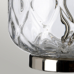 Настольная лампа с цилиндрическим абажуром и прозрачным стеклянным основанием Quintiesse варинант исполнения - 5 | Loft Concept в Екатеринбурге