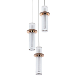 Подвесной светильник золото Trio Odile Acrylic Tube Hanging Lamp Gold варинант исполнения - 1 | Loft Concept в Екатеринбурге