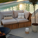 Уличное кресло из массива акации Trivett Wooden Chair варинант исполнения - 9 | Loft Concept в Екатеринбурге