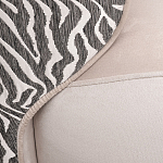 Кресло без подлокотников бежевое с принтом Macrocosm варинант исполнения - 2 | Loft Concept в Екатеринбурге