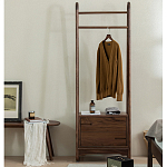 Вешалка деревянная с 2- мя ящиками Moon Walnut Furniture варинант исполнения - 1 | Loft Concept в Екатеринбурге