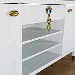 Комод-буфет Elsa Dreams White с открытыми полками   варинант исполнения - 5 | Loft Concept в Екатеринбурге