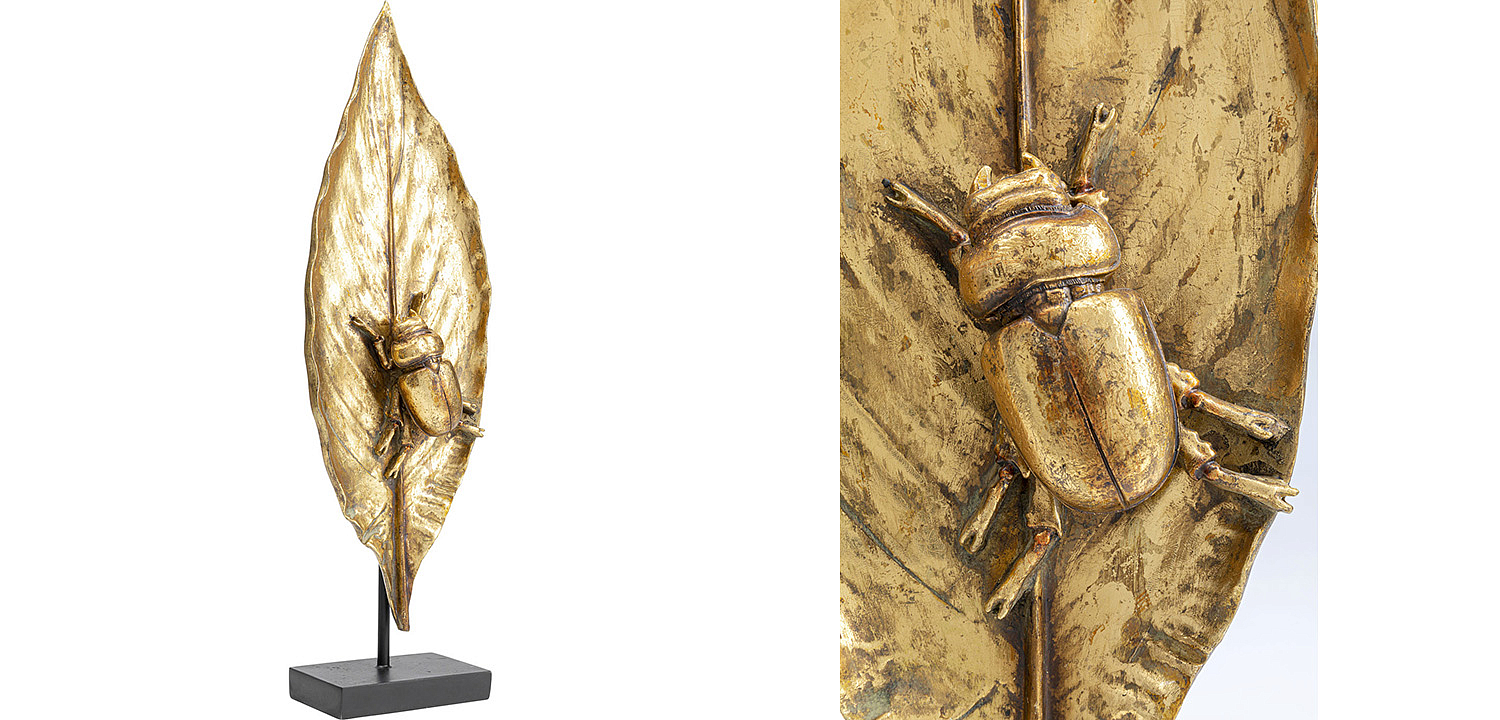 Статуэтка Golden Beetle on a leaf - Loft-Concept в Екатеринбурге