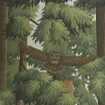 Обои ручная роспись Redwoods Colourway SC-281 on scenic paper варинант исполнения - 2 | Loft Concept в Екатеринбурге