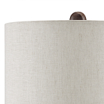 Настольная лампа из мрамора с тканевым абажуром Seductress варинант исполнения - 2 | Loft Concept в Екатеринбурге