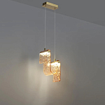 Подвесной светильник волнистой формы из фактурного стекла Wave варинант исполнения - 4 | Loft Concept в Екатеринбурге