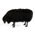 Банкетка Овечка черная Sheep Bench Black head down варинант исполнения - 1 | Loft Concept в Екатеринбурге