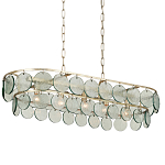 Люстра овальной формы с каскадом из декоративных элементов Harmony of Light варинант исполнения - 2 | Loft Concept в Екатеринбурге