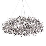 Люстра подвесная круглая с многочисленными металлическими круглыми элементами Terzani Argent варинант исполнения - 1 | Loft Concept в Екатеринбурге