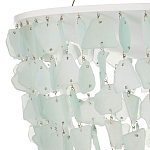 Люстра круглая с каскадом из декоративных элементов Sea Glass варинант исполнения - 2 | Loft Concept в Екатеринбурге