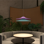 Подвесной вязаный светильник в двухцветном исполнении «Двойной Токио»  варинант исполнения - 2 | Loft Concept в Екатеринбурге