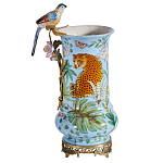 Ваза из фарфора с птицей на бронзовой ветке Garden of Eden варинант исполнения - 5 | Loft Concept в Екатеринбурге