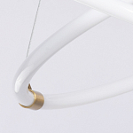 Люстра подвесная с двумя пересекающимися белыми светодиоидными кольцами Luke Lampco Tracer Lamp варинант исполнения - 7 | Loft Concept в Екатеринбурге