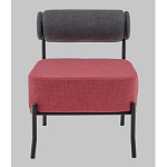 Кресло Ponpoun тёмно-серый бордо варинант исполнения - 4 | Loft Concept в Екатеринбурге