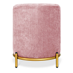 Банкетка овальная пыльно-розовый велюр на 4-х металлических ножках золотого цвета SANJAY варинант исполнения - 3 | Loft Concept в Екатеринбурге