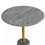 Кофейный столик круглый из мрамора серый Reliable Foundation варинант исполнения - 3 | Loft Concept в Екатеринбурге