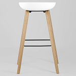 Барный стул на ножках из натурального дерева Boras White варинант исполнения - 4 | Loft Concept в Екатеринбурге