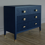 Бельевой Комод с 4 ящиками Elsa Dreams Blue варинант исполнения - 1 | Loft Concept в Екатеринбурге
