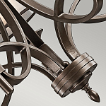 Люстра с белыми тканевыми абажурами в прозрачных стеклянных цилиндрах Kichler варинант исполнения - 20 | Loft Concept в Екатеринбурге