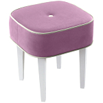 Квадратный мягкий пуф на белых ножках Winton Pouf Square варинант исполнения - 5 | Loft Concept в Екатеринбурге