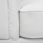 Кресло низкое с мягкой обивкой из велюра на 4-х ножках из массива березы Sophie Armchair white варинант исполнения - 6 | Loft Concept в Екатеринбурге