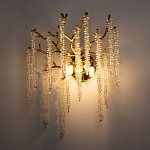 Бра золотого цвета с ветвями и хрустальными подвесками FAIRYTREE Light варинант исполнения - 2 | Loft Concept в Екатеринбурге