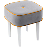 Квадратный мягкий пуф на белых ножках Winton Pouf Square варинант исполнения - 11 | Loft Concept в Екатеринбурге