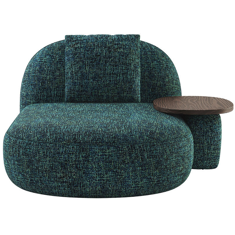 Кушетка Orus с овальным столиком  Изумрудный Орех в Екатеринбурге | Loft Concept 