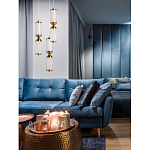 Подвесной светильник с двумя белыми рифлеными цилиндрическими плафонами Golden Swirl варинант исполнения - 8 | Loft Concept в Екатеринбурге