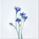 Плитка с узором Васильки варинант исполнения - 2 | Loft Concept в Екатеринбурге