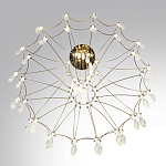 Люстра подвесная из металла с хрустальными прозрачными подвесками Quasar 81 варинант исполнения - 5 | Loft Concept в Екатеринбурге