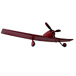 Полка книжная красная в виде самолёта в стиле лофт FLY варинант исполнения - 1 | Loft Concept в Екатеринбурге