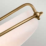 Потолочный светильник со стеклянным плафоном на изогнутых кронштейнах Quoizel  варинант исполнения - 14 | Loft Concept в Екатеринбурге