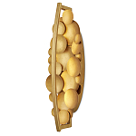 Бра светодиодное из многослойных золотых дисков Metal Disc Chandelier варинант исполнения - 4 | Loft Concept в Екатеринбурге