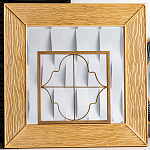 Зеркало квадратное в фактурной раме Pattern варинант исполнения - 1 | Loft Concept в Екатеринбурге