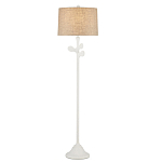 Торшер с белым каркасом и тканевыми абажуром Natural Stems варинант исполнения - 2 | Loft Concept в Екатеринбурге