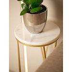 Столик дизайнерский Beige marble варинант исполнения - 5 | Loft Concept в Екатеринбурге