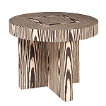 Столик журнальный круглый с полосатым узором Zebroids варинант исполнения - 1 | Loft Concept в Екатеринбурге