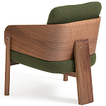 Кресло с каркасом из массива ореха Gallin Chair Green варинант исполнения - 4 | Loft Concept в Екатеринбурге