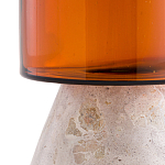 Высокая чаша из янтарного стекла Amber Marble Vase варинант исполнения - 2 | Loft Concept в Екатеринбурге