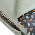 Постельное белье из сатина с принтом треугольники 150х200 см Triangular Dreams варинант исполнения - 4 | Loft Concept в Екатеринбурге