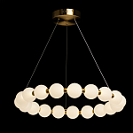 Люстра круглая с матовыми белыми шарами PEARLS Suspension варинант исполнения - 3 | Loft Concept в Екатеринбурге